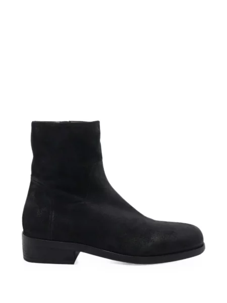 Botine Marsell din piele de căprioară negru