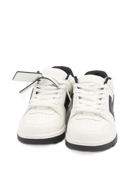 Sneakerși Off-white din piele alb