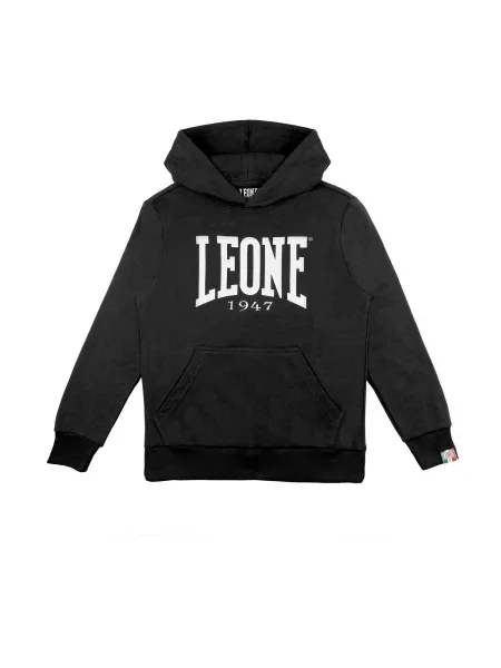 Bluza z kapturem dziecięca Leone 1947 Apparel czarna
