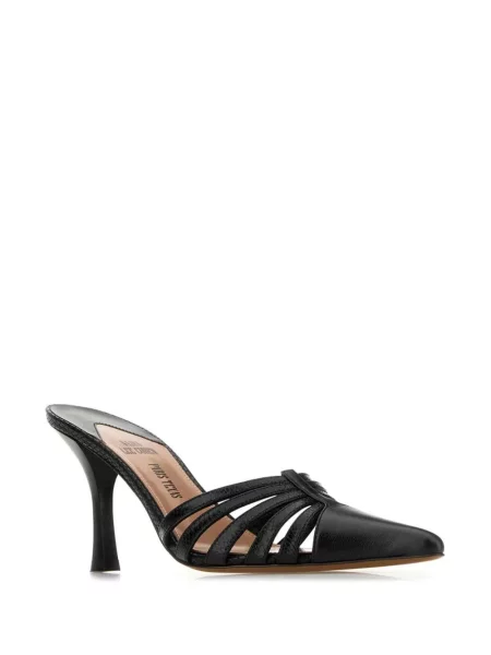 Papuci tip mules Paris Texas negru