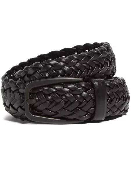 Curea Zegna țesută negru