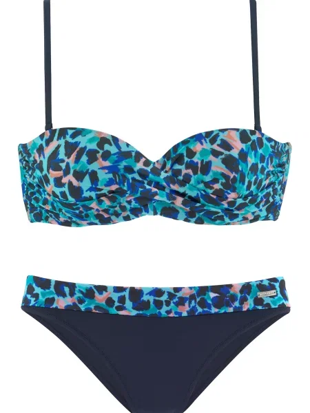 LASCANA Bikini tirkiz crna