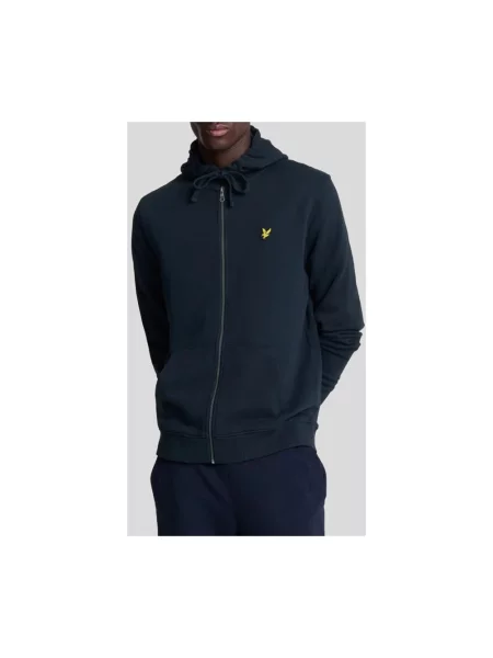 Bluza Lyle & Scott z kapturem klasyczna niebieska
