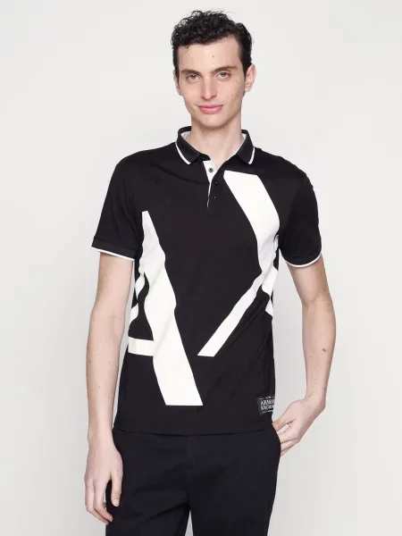 ARMANI EXCHANGE Tričko čierna biela