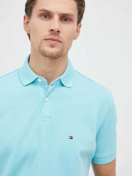 Tommy Hilfiger Polo majica Turkizna