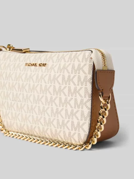 Torba na ramię z aplikacją z logo model Jet Set' Michael Michael Kors biała