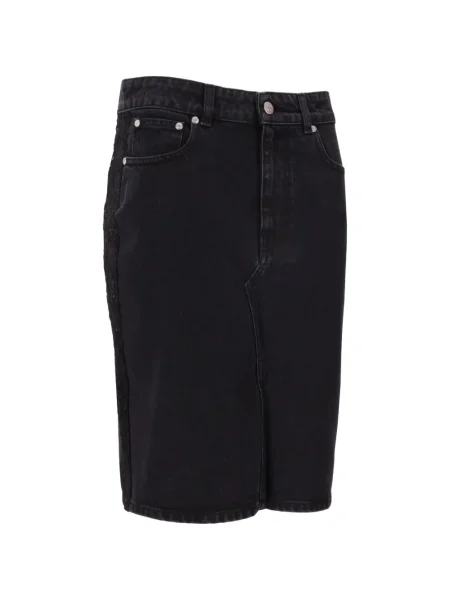 Fustă din denim Stella Mccartney negru