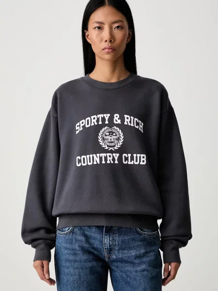 Sporty & Rich Varsity Crest μπλούζα Γυναικεία
