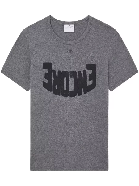 Tricou Courreges gri