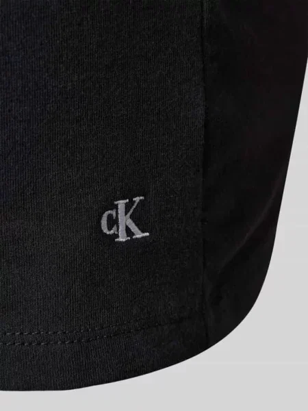 Calvin Klein Koszulka W Serek 3 Szt. Cotton Stretch Blend schwarz czarna