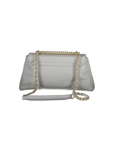 Lniana torebka Valentino Bags szara