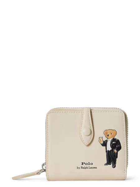 Polo Ralph Lauren peňaženka dámska kožená béžová