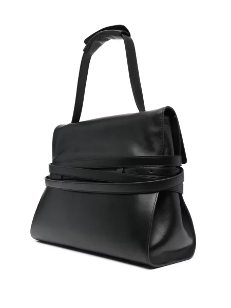 Shopper kabelka Moschino s vázáním černá
