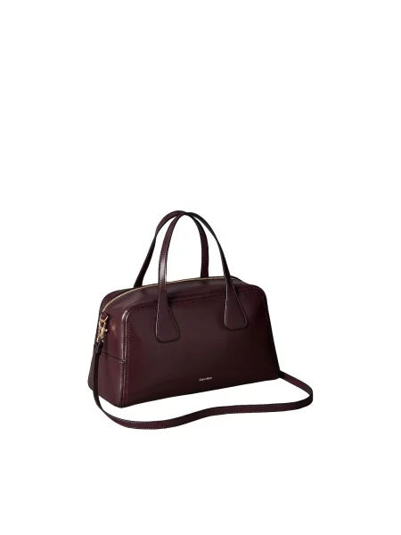 Kabelka Calvin Klein Ck Medium Bowling Bag Bordová