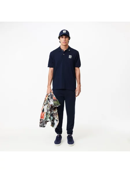 Классическое поло Lacoste синее