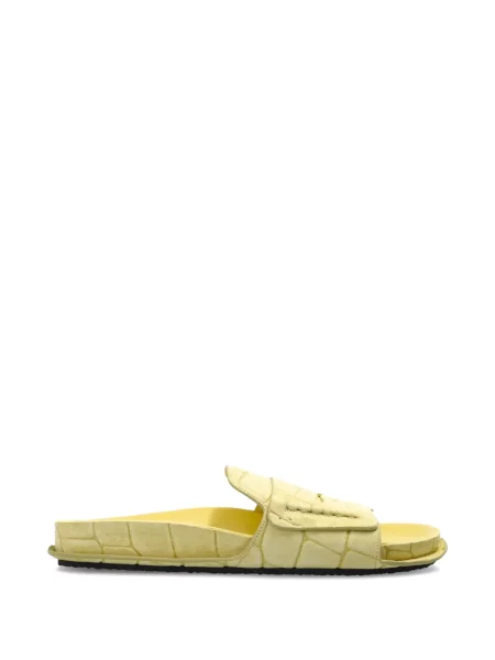 Sandale Jacquemus din piele fără toc galben