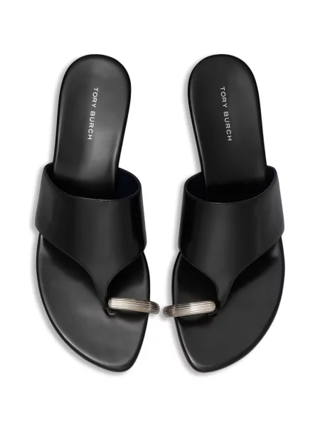 Sandale Tory Burch cu pană negru
