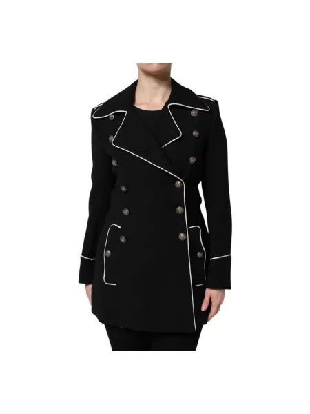 Marynarka Dolce And Gabbana wełniana dwurzędowa czarna