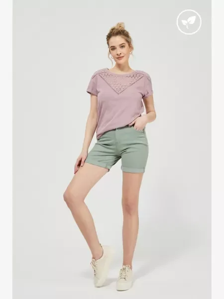 Lyocell rövidnadrág Moodo khaki