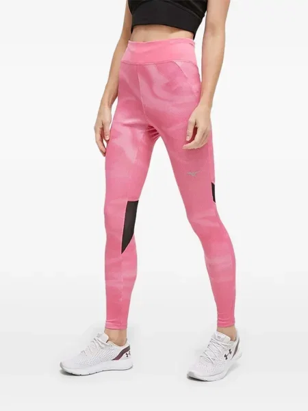 Leggings Mizuno cu buline roz