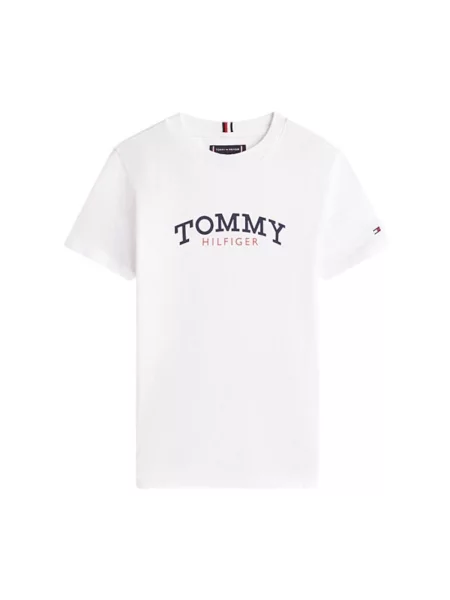 Tricou copii Tommy Hilfiger alb