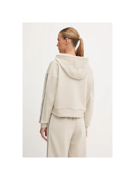Bluza z kapturem Guess wełniana beżowa
