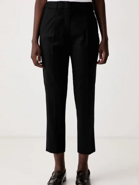 Weekend Max Mara pantaloni regular pentru bărbați cu lână WKDCALDAIA negru