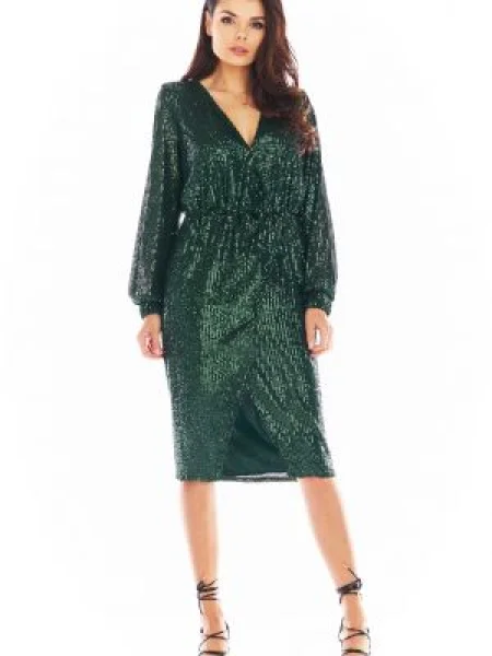 Sukienka maxi Awama zielona