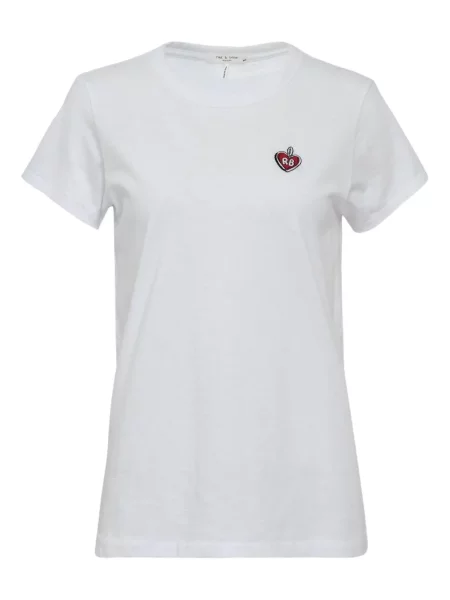 Tricou Rag & Bone cu imagine alb