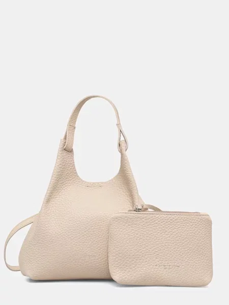 Gianni Chiarini geantă crossbody pentru femei din piele DUA bej