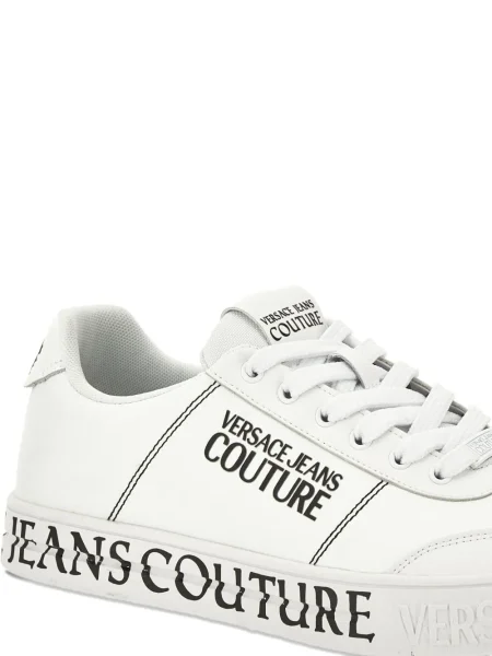 Sneakerși Versace Jeans Couture cu autograf alb