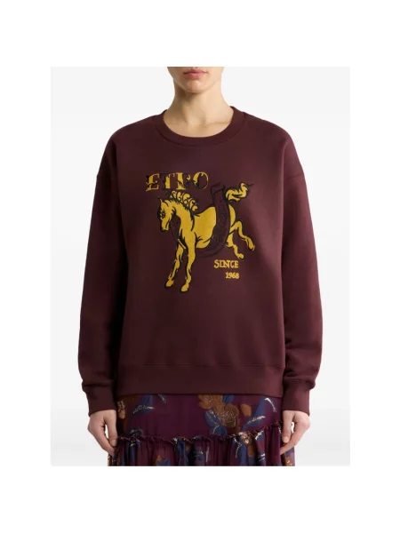 Bluza Etro z nadrukiem czerwona