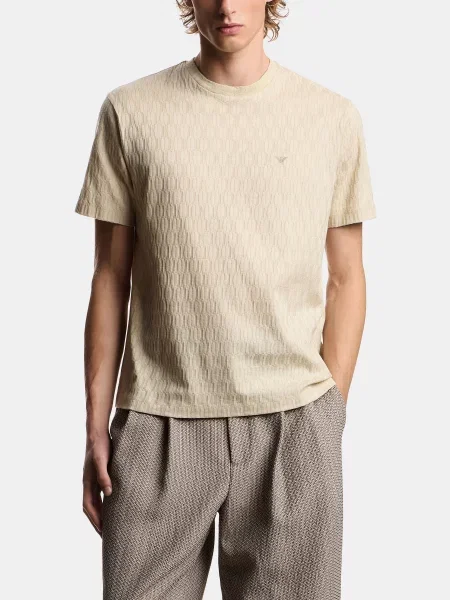 Футболка Emporio Armani бежевий