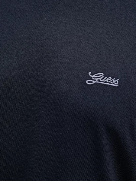 Однотонная футболка Guess черная