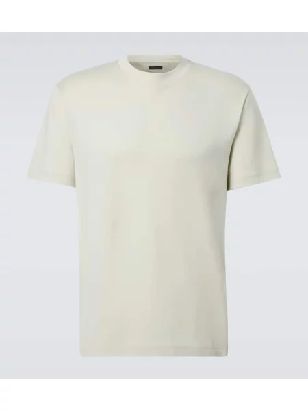 Tricou Loro Piana din jerseu verde