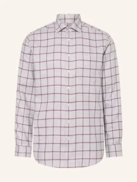 Seidensticker Košile Regular Fit světle / tmavě červená šedá