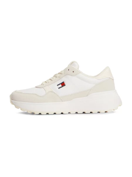 Sneakerși Tommy Jeans alb