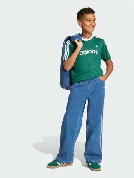 Детская футболка Adidas зеленая