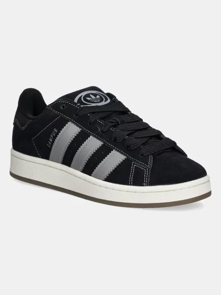 Велурени маратонки adidas Originals Campus черно