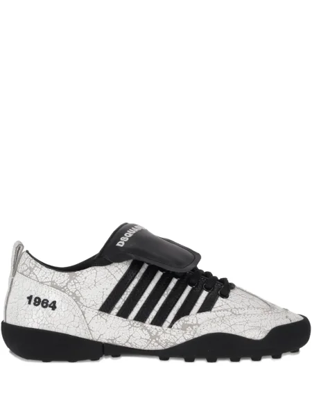 Sneakerși Dsquared2 cu șireturi din dantelă alb