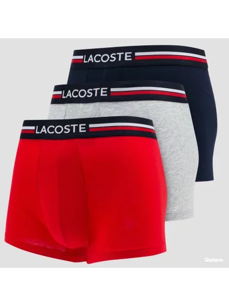 Lacoste Bokserki 3 Szt. rot granatowe