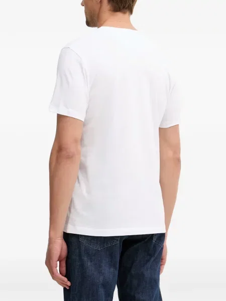 Scurt tricou Hackett London cu imagine alb
