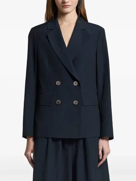 Sacou Peserico cu două rânduri de nasturi albastru