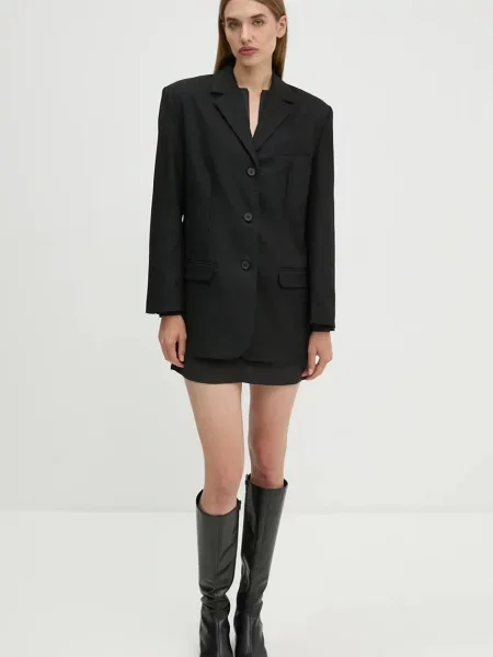 Sacou Harry un singur rand de neted negru