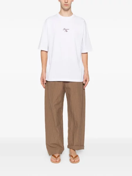 Tricou Jacquemus cu imagine alb