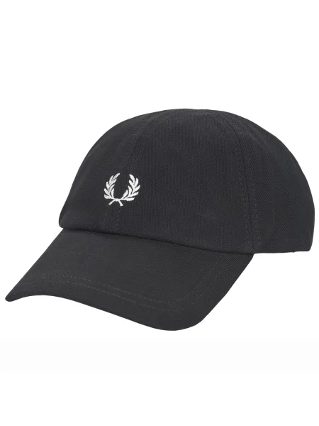 Klasična kapa s šiltom Fred Perry črna