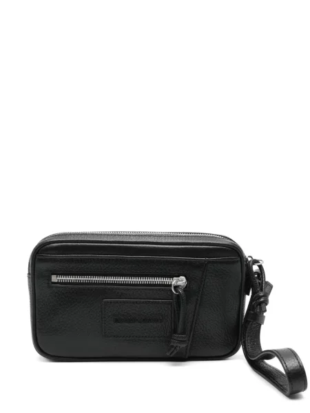 Geantă Emporio Armani din piele negru