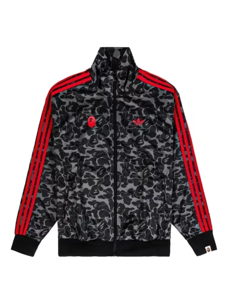 Prugaste hlače Adidas s printom plava