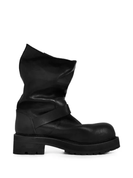 Botine Filth din piele negru