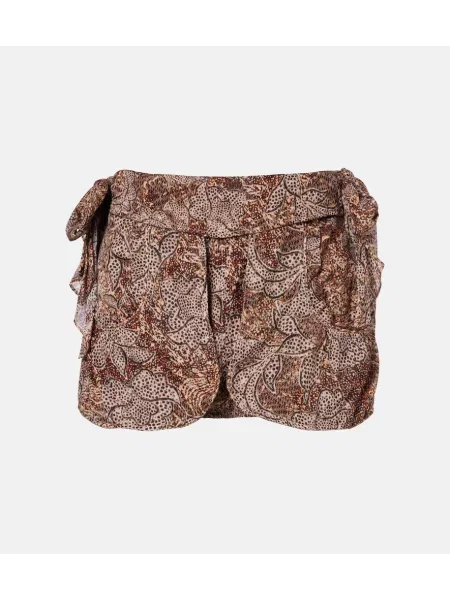 Fustă Isabel Marant cu imagine bej